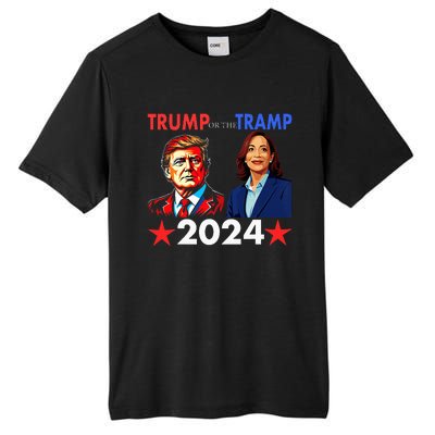 Trump Or The Tramp 2024 Vote For Trump Tall Fusion ChromaSoft Performance T-Shirt