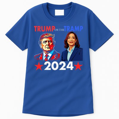 Trump Or The Tramp 2024 Vote For Trump Tall T-Shirt