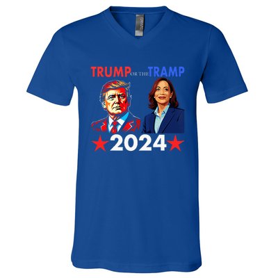 Trump Or The Tramp 2024 Vote For Trump V-Neck T-Shirt