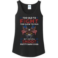 Too Old To Fight Too Slow To Run But I Can Still Shoot Ladies Essential Tank