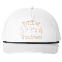 Trick Or Treatment Pt Physical Therapy Therapist Halloween Snapback Five-Panel Rope Hat