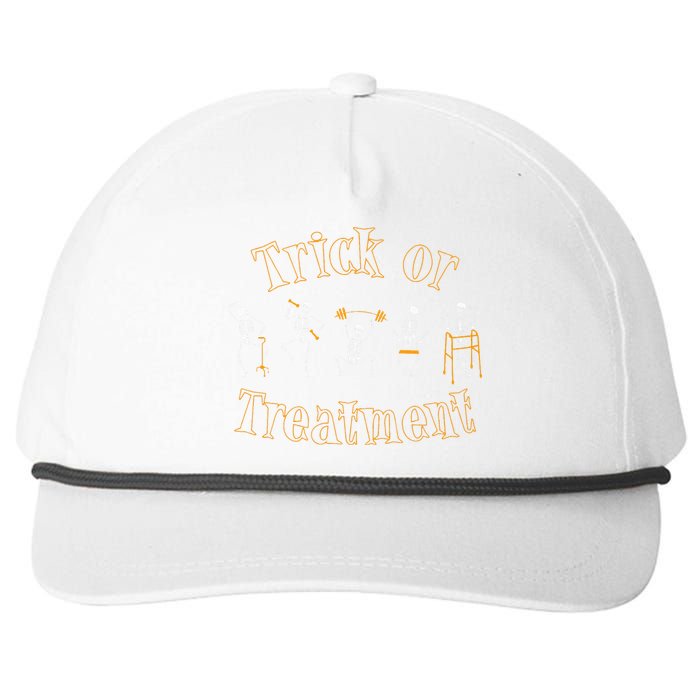 Trick Or Treatment Pt Physical Therapy Therapist Halloween Snapback Five-Panel Rope Hat