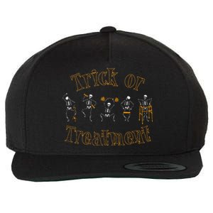 Trick Or Treatment Pt Physical Therapy Therapist Halloween Wool Snapback Cap