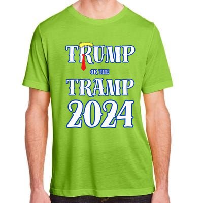 Trump Or The Tramp 2024 Vote For Trump Adult ChromaSoft Performance T-Shirt