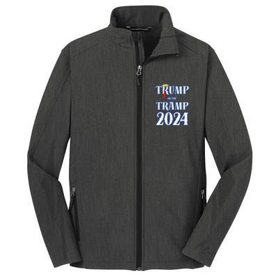 Trump Or The Tramp 2024 Vote For Trump Core Soft Shell Jacket