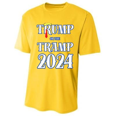 Trump Or The Tramp 2024 Vote For Trump Performance Sprint T-Shirt