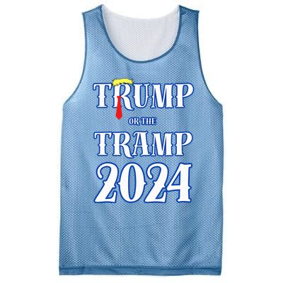 Trump Or The Tramp 2024 Vote For Trump Mesh Reversible Basketball Jersey Tank