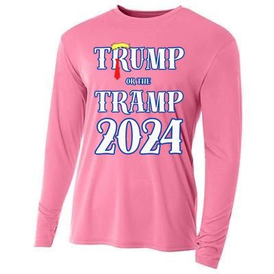 Trump Or The Tramp 2024 Vote For Trump Cooling Performance Long Sleeve Crew