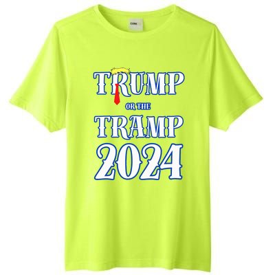 Trump Or The Tramp 2024 Vote For Trump Tall Fusion ChromaSoft Performance T-Shirt