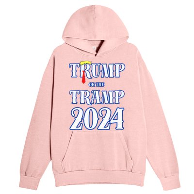 Trump Or The Tramp 2024 Vote For Trump Urban Pullover Hoodie