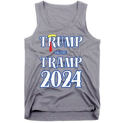 Trump Or The Tramp 2024 Vote For Trump Tank Top