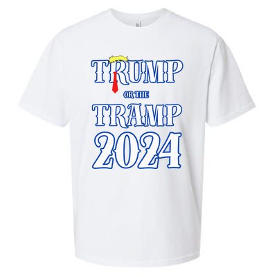 Trump Or The Tramp 2024 Vote For Trump Sueded Cloud Jersey T-Shirt