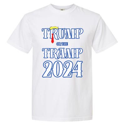 Trump Or The Tramp 2024 Vote For Trump Garment-Dyed Heavyweight T-Shirt