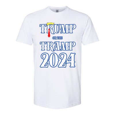 Trump Or The Tramp 2024 Vote For Trump Softstyle CVC T-Shirt