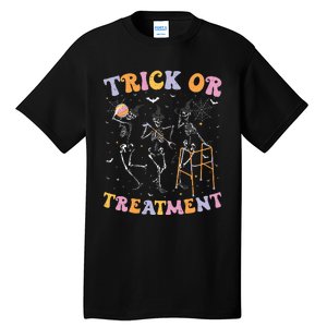 Trick Or Treatment Pt Physical Therapy Therapist Halloween Tall T-Shirt