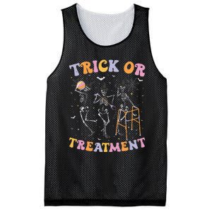 Trick Or Treatment Pt Physical Therapy Therapist Halloween Mesh Reversible Basketball Jersey Tank