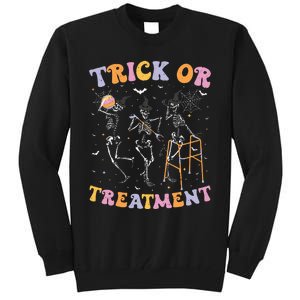 Trick Or Treatment Pt Physical Therapy Therapist Halloween Tall Sweatshirt