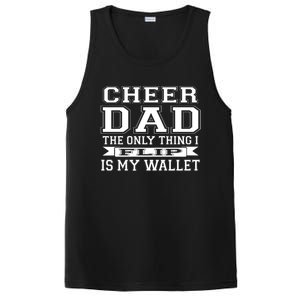 The Only Thing I Flip Is My Wallet Cheer Dad Gift PosiCharge Competitor Tank