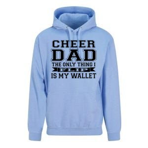 The Only Thing I Flip Is My Wallet Cheer Dad Gift Unisex Surf Hoodie