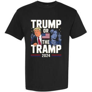 Trump Or The Tramp 2024 Vote For Trump Garment-Dyed Heavyweight T-Shirt