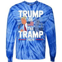 Trump Or The Tramp 2024 Vote For Trump Tie-Dye Long Sleeve Shirt