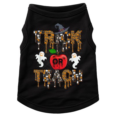 Trick Or Teach Funny Teacher Halloween Costume  Wo Doggie Tank