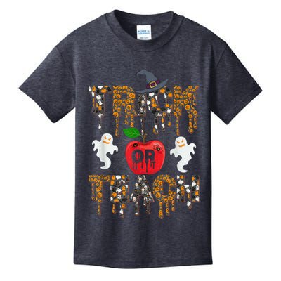 Trick Or Teach Funny Teacher Halloween Costume  Wo Kids T-Shirt