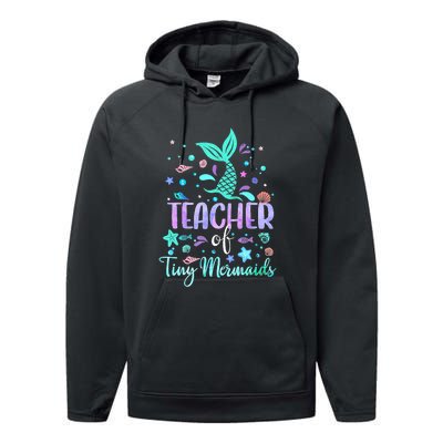 Teacher Of Tiny Mermaid Mermazing Back To School Girls Women Performance Fleece Hoodie