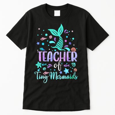 Teacher Of Tiny Mermaid Mermazing Back To School Girls Women Tall T-Shirt
