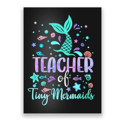 Teacher Of Tiny Mermaid Mermazing Back To School Girls Women Poster