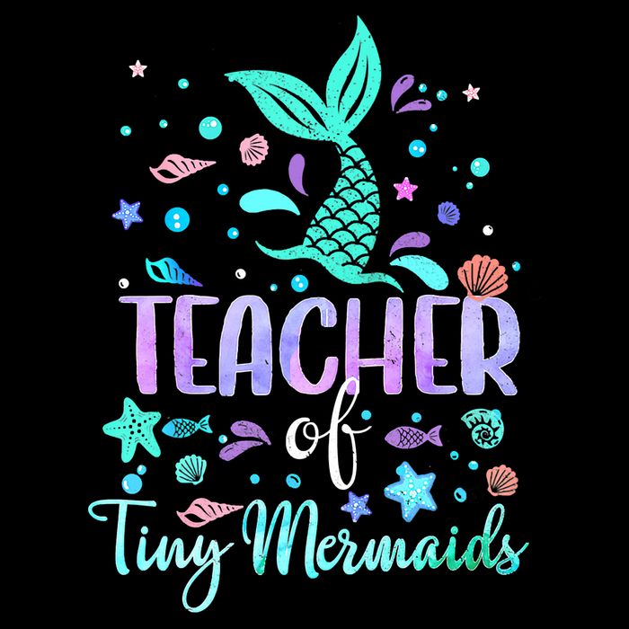 Teacher Of Tiny Mermaid Mermazing Back To School Girls Women Womens Tank Top