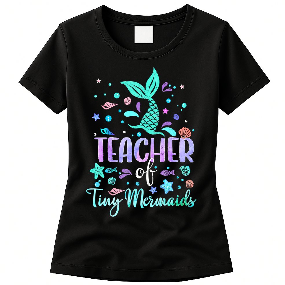 Teacher Of Tiny Mermaid Mermazing Back To School Girls Women Womens T-Shirt