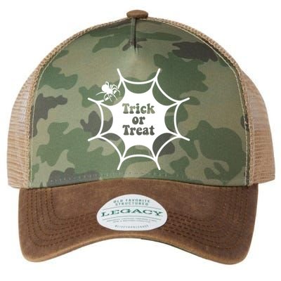 Trick Or Treat Spider Web Halloween Legacy Tie Dye Trucker Hat