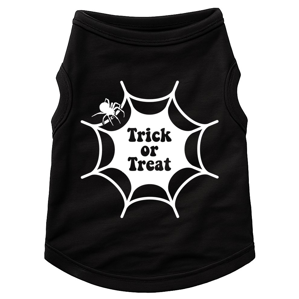 Trick Or Treat Spider Web Halloween Doggie Tank