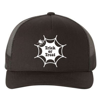 Trick Or Treat Spider Web Halloween Yupoong Adult 5-Panel Trucker Hat