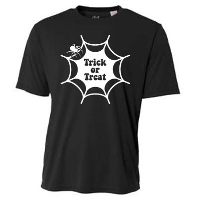 Trick Or Treat Spider Web Halloween Cooling Performance Crew T-Shirt