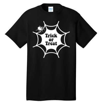 Trick Or Treat Spider Web Halloween Tall T-Shirt