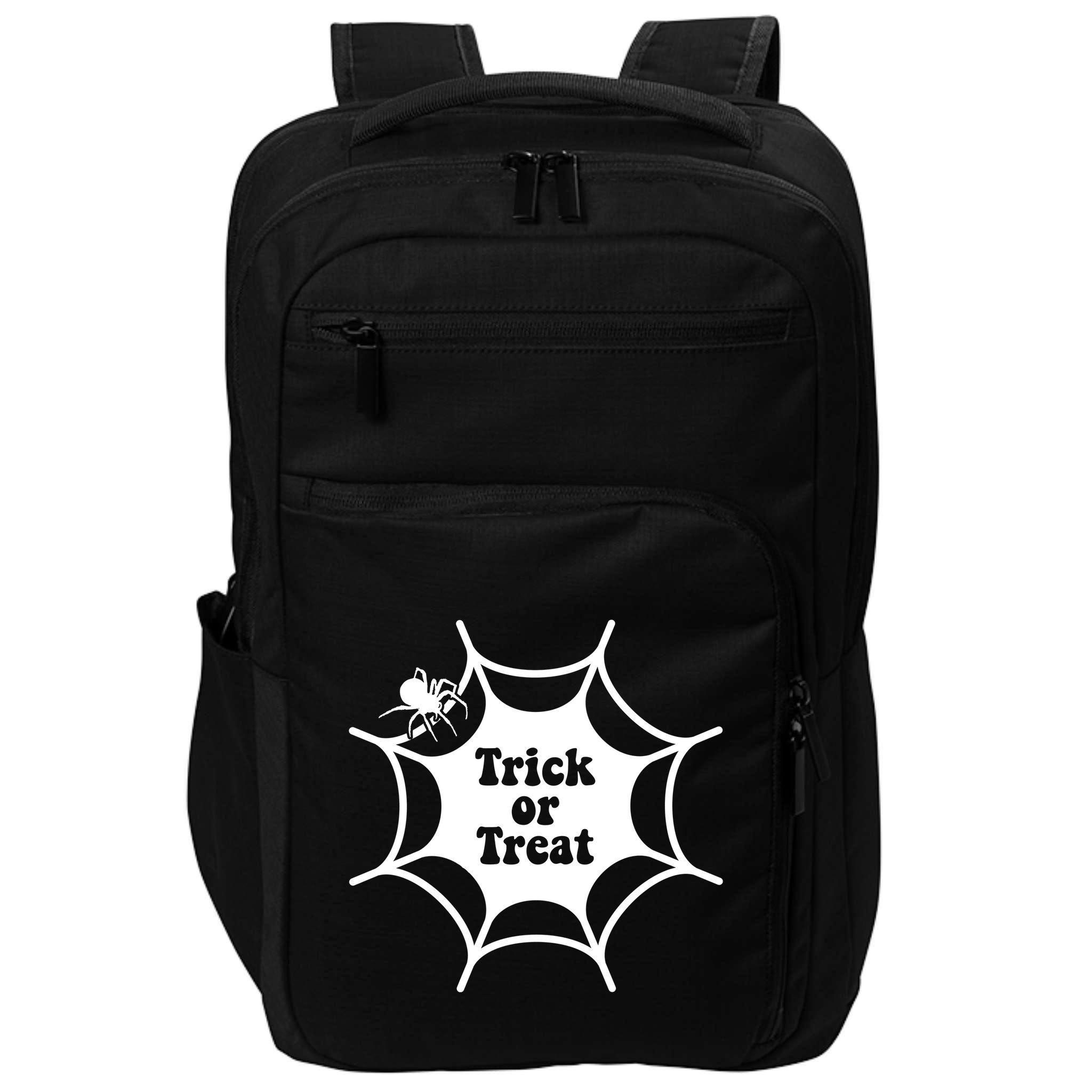 Trick Or Treat Spider Web Halloween Impact Tech Backpack