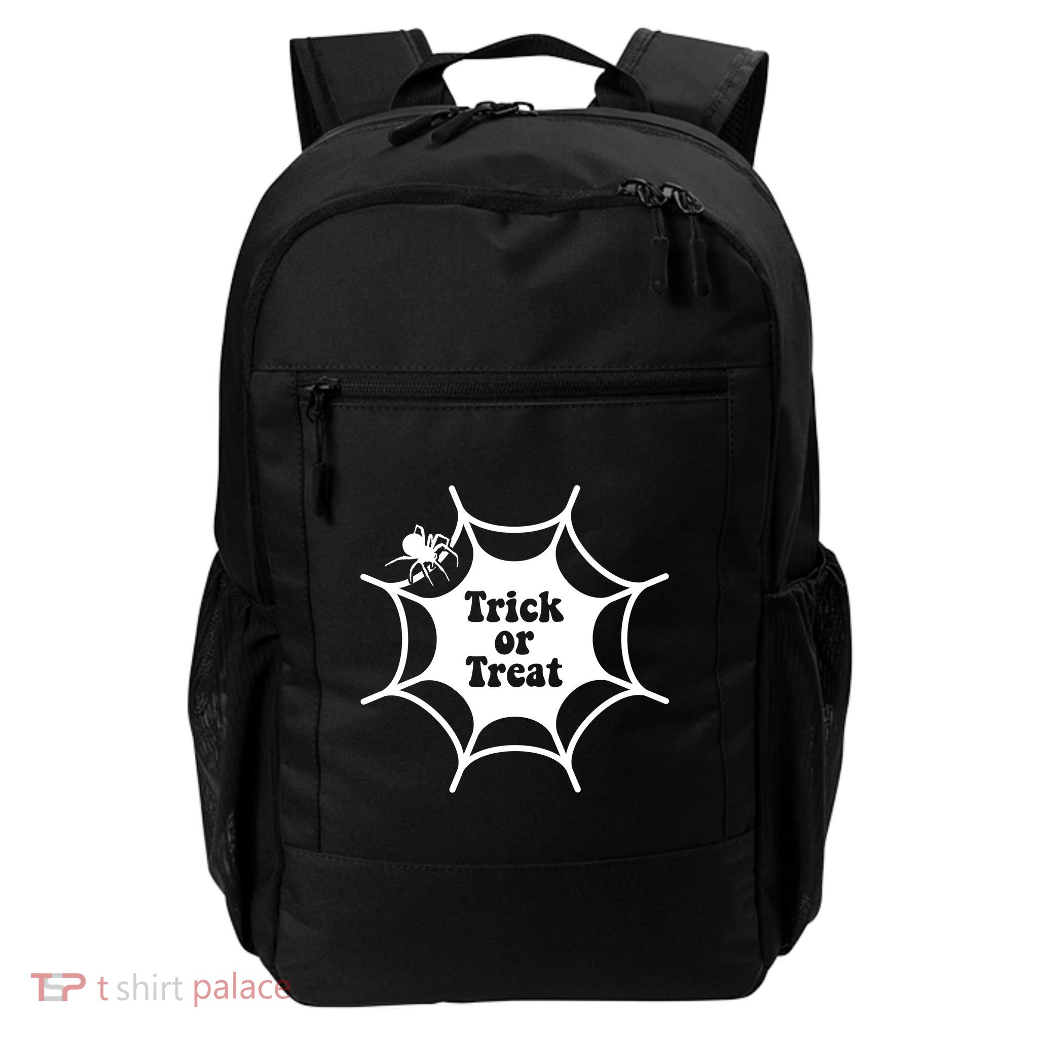 Trick Or Treat Spider Web Halloween Daily Commute Backpack
