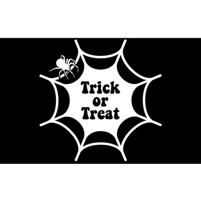 Trick Or Treat Spider Web Halloween Bumper Sticker