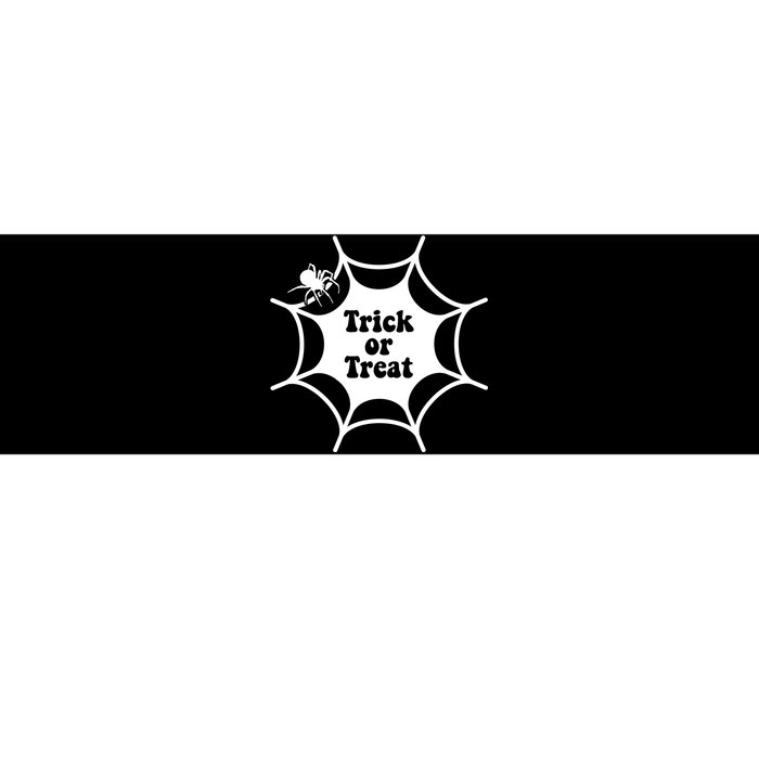 Trick Or Treat Spider Web Halloween Bumper Sticker