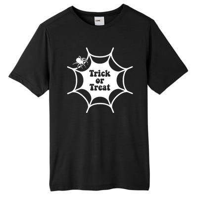 Trick Or Treat Spider Web Halloween Tall Fusion ChromaSoft Performance T-Shirt