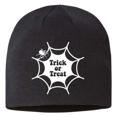 Trick Or Treat Spider Web Halloween Sustainable Beanie