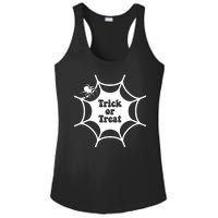 Trick Or Treat Spider Web Halloween Ladies PosiCharge Competitor Racerback Tank