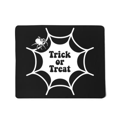 Trick Or Treat Spider Web Halloween Mousepad