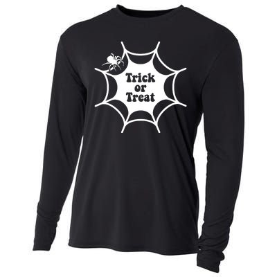 Trick Or Treat Spider Web Halloween Cooling Performance Long Sleeve Crew