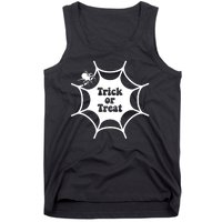 Trick Or Treat Spider Web Halloween Tank Top