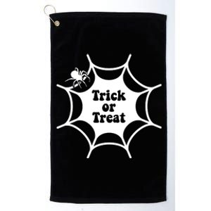 Trick Or Treat Spider Web Halloween Platinum Collection Golf Towel