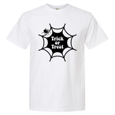 Trick Or Treat Spider Web Halloween Garment-Dyed Heavyweight T-Shirt