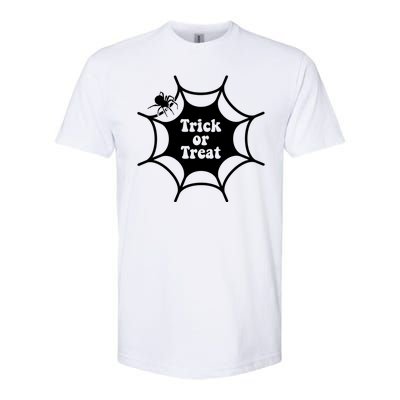 Trick Or Treat Spider Web Halloween Softstyle® CVC T-Shirt